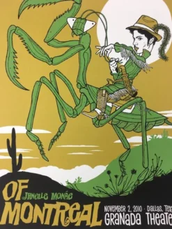 Of Montreal - 2010 Todd Slater Poster Dallas, TX Granada Theater Gig Posters