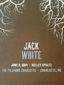 Gig Posters Jack White - 2014 DKNG Poster Print 1st Edition The Fillmore, Charlotte, NC