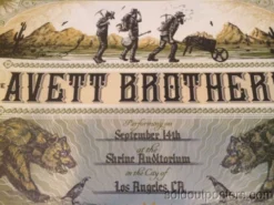 The Avett Brothers - 2014 Zeb Love Poster Print Shrine Auditorium Los Angeles Gig Posters