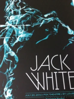 Jack White - 2014 Todd Slater Poster Print Fox Theatre Saint Louis, MO