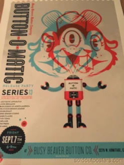 Art Prints Busy Beaver Button Co. - 2012 Delicious Design Poster Print Chicago, IL