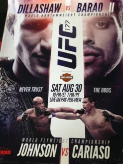 Sold Out Posters UFC 177 -2014 Poster Print Dillashaw Vs. Barao II 2 MMA