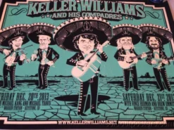 Keller Williams String Cheese Incident Leftover Salmon Poster Print Darin Shock Gig Posters