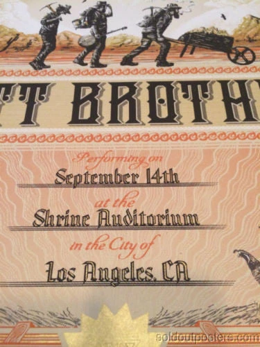 The Avett Brothers - 2014 Zeb Love Poster Print Shrine Auditorium Los Angeles Gig Posters 4 The Avett Brothers - 2014 Zeb Love Poster Print Shrine Auditorium Los Angeles Gig Posters