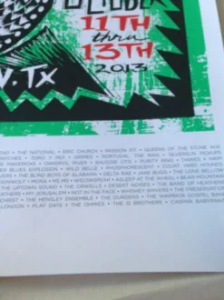 Austin City Limits Festival - 2013 Carlos Hernandez Poster #'d Print ACL Weekend 2