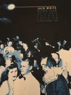 Gig Posters Jack White - 2014 Rob Jones Poster Print Jacobs Pavilion Cleveland Ohio Olivia J
