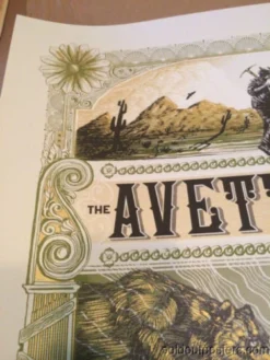 The Avett Brothers - 2014 Zeb Love Poster Print Shrine Auditorium Los Angeles Gig Posters
