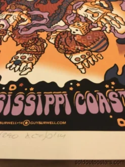 Gig Posters Widespread Panic 2014 Guy Burwell Poster Print Mississippi Coast Coliseum Biloxi 15 Gig Posters Widespread Panic 2014 Guy Burwell Poster Print Mississippi Coast Coliseum Biloxi
