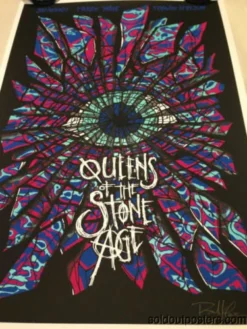 Queens Of The Stone Age - 2014 Brad Klausen San Antonio Signed #'d Poster