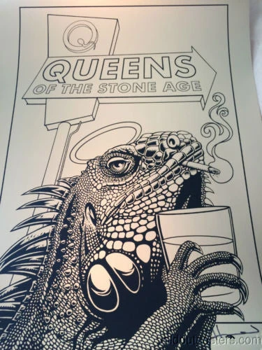 Queens Of The Stone Age - 2014 Justin Hampton Poster Print QOTSA Portland, GOLD 3 Queens Of The Stone Age - 2014 Justin Hampton Poster Print QOTSA Portland, GOLD