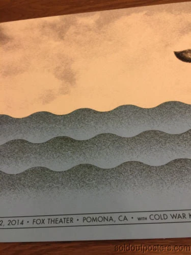 Jack White - 2014 Rob Jones Poster Print Fox Theater Pomona, CA Hand Signed #ed 5 Jack White - 2014 Rob Jones Poster Print Fox Theater Pomona, CA Hand Signed #ed