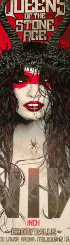 Queens Of The Stone Age - 2014 Rhys Cooper Poster NIN QOTSA Rod Laver Melbou