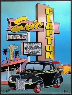 Eric Clapton - 2007 Ron Donovan Firehouse Poster North America Tour