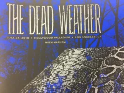 Gig Posters The Dead Weather - 2010 Todd Slater Poster Hollywood, CA Hollywood Palladium