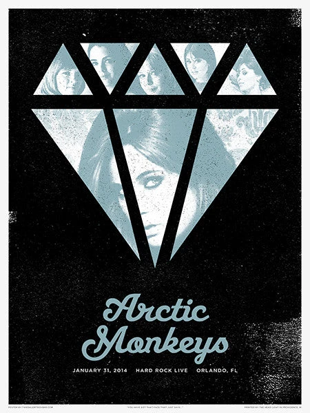 Arctic Monkeys - 2014 Third Alert Designs Poster Orlando Gig Posters 4 Arctic Monkeys - 2014 Third Alert Designs Poster Orlando Gig Posters