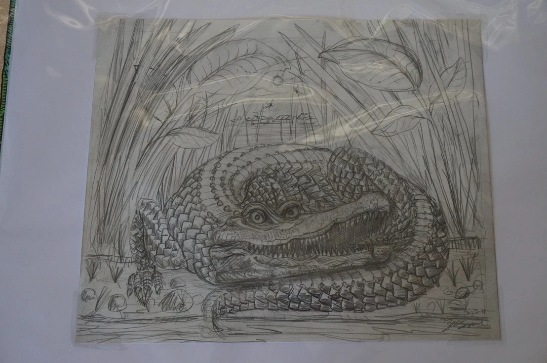Art Prints The Enormous Crocodile - 2015 Zeb Love Original Sketch Drawing 5 Art Prints The Enormous Crocodile - 2015 Zeb Love Original Sketch Drawing