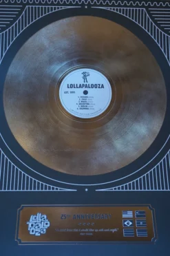 Sold Out Posters Lollapalooza - 2016 25th Anniversary Poster Chicago Grant Park FOIL