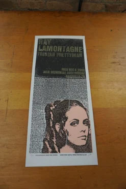 Gig Posters Ray Lamontagne - 2006 Print Mafia Poster Nashville, TN War Memorial