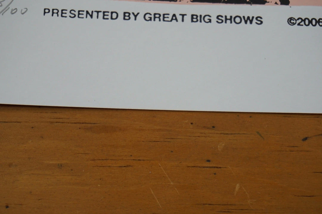 Gig Posters Ray Lamontagne - 2006 Print Mafia Poster Nashville, TN War Memorial 8 Gig Posters Ray Lamontagne - 2006 Print Mafia Poster Nashville, TN War Memorial