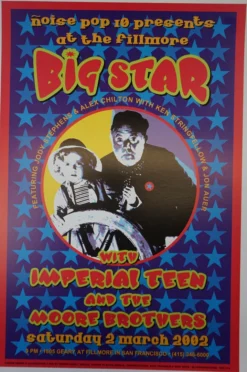 Big Star - 2002 Dennis Loren Poster Fillmore Auditorium