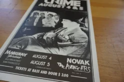 Crime - 1977 James Stark Poster Novak Avengers San Francisco Gig Posters