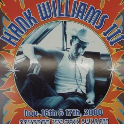 Hank Williams III - 2000 Dennis Loren Poster San Francisco Gig Posters