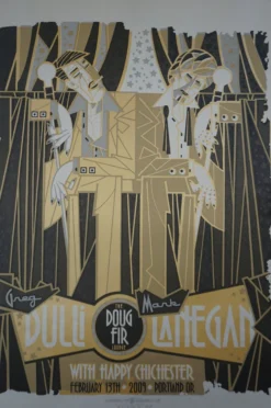 Queens Of The Stone Age Mark Lanegan - 2009 Guy Burwell Poster Greg Dulli Portland 12 Queens Of The Stone Age Mark Lanegan - 2009 Guy Burwell Poster Greg Dulli Portland