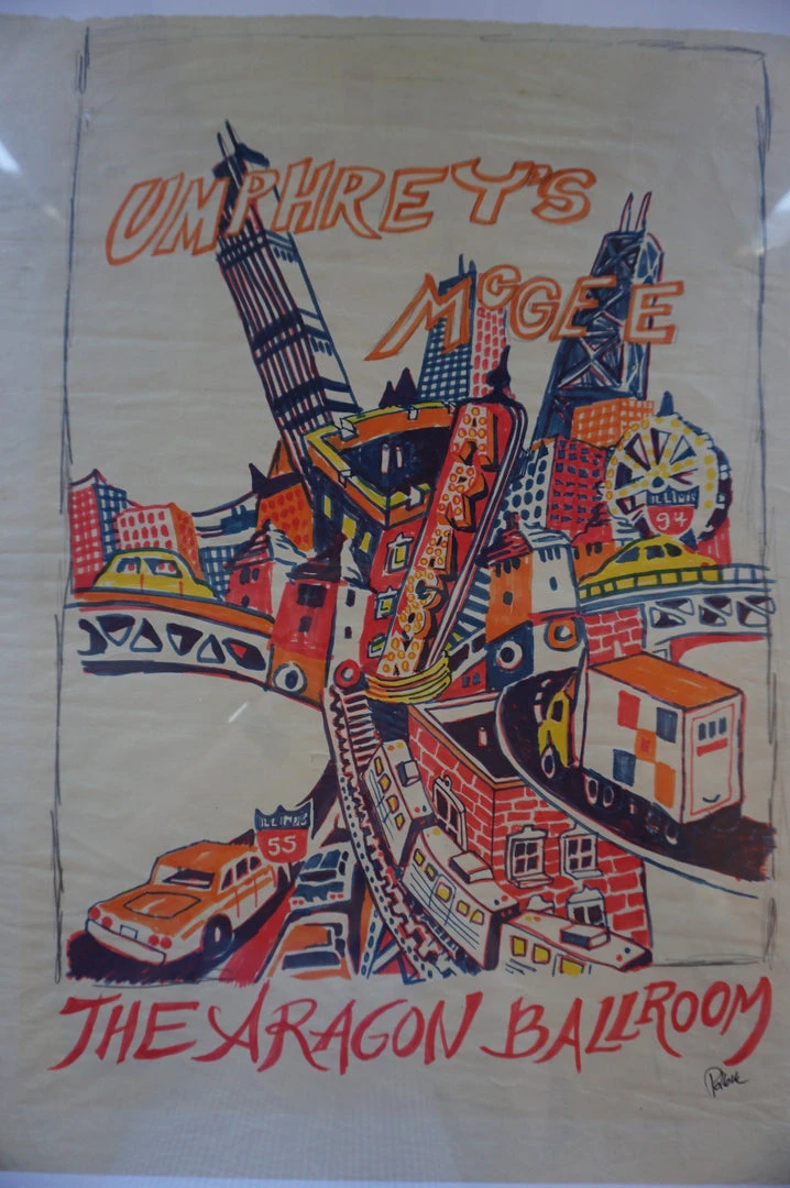 Umphrey's McGee - 2006 Jim Pollock Poster Original Marker Taj Gig Posters 4 Umphrey's McGee - 2006 Jim Pollock Poster Original Marker Taj Gig Posters