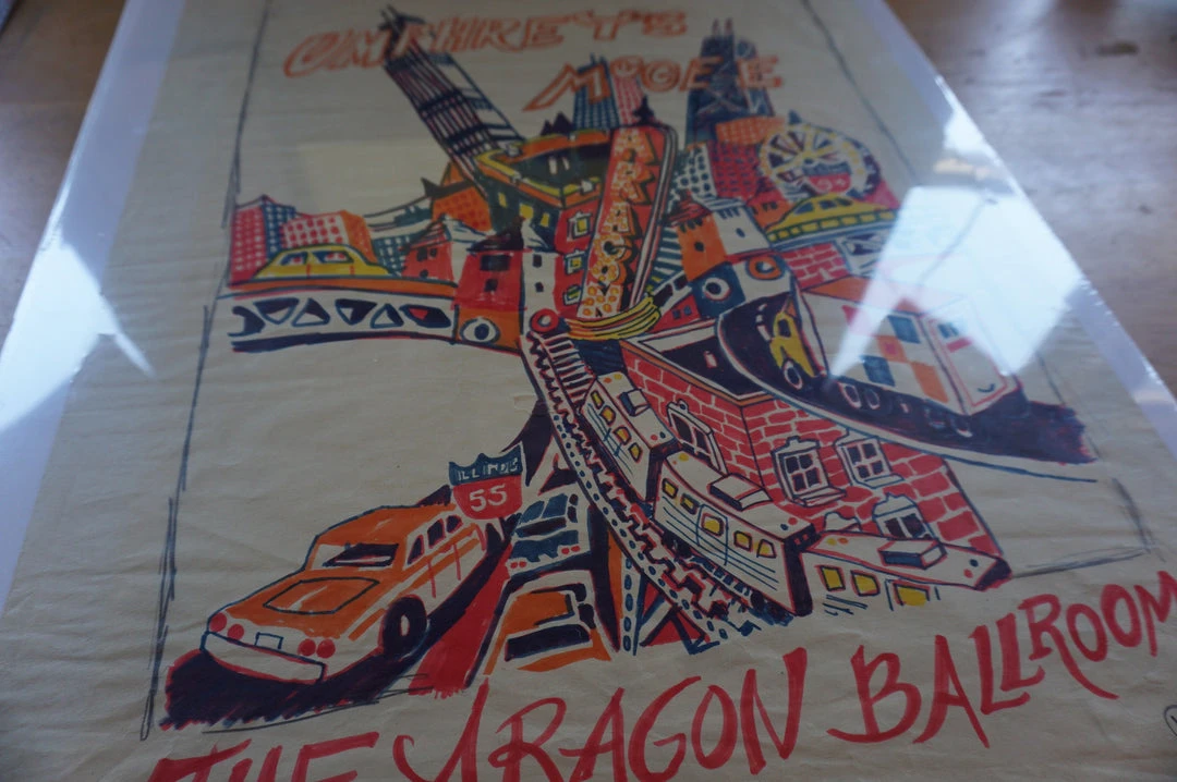 Umphrey's McGee - 2006 Jim Pollock Poster Original Marker Taj Gig Posters 12 Umphrey's McGee - 2006 Jim Pollock Poster Original Marker Taj Gig Posters