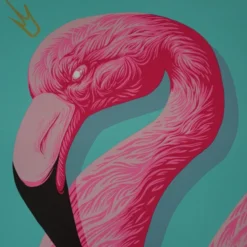 Art Prints Flamingo Queen - 2016 Andrew Ghrist Poster Galerie F