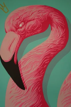 Art Prints Flamingo Queen - 2016 Andrew Ghrist Poster Galerie F