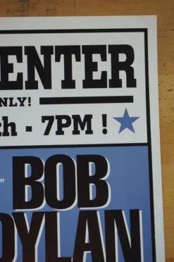 Bob Dylan - 1998 Geoff Gans Poster United Center Chicago, IL