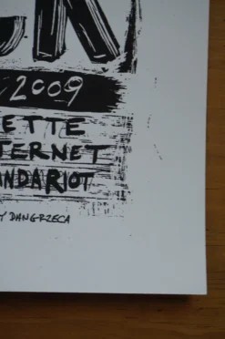 Gapers Block - 2009 Dan Grzeca Poster Chicago, IL Metro VARIANT