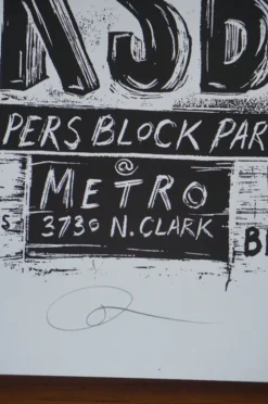 Gapers Block - 2009 Dan Grzeca Poster Chicago, IL Metro VARIANT