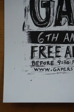 Gapers Block - 2009 Dan Grzeca Poster Chicago, IL Metro VARIANT