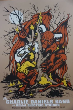 Charlie Daniels Band - 2014 Billy Perkins Poster Chamberlin
