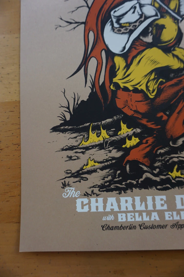 Charlie Daniels Band - 2014 Billy Perkins Poster Chamberlin 7 Charlie Daniels Band - 2014 Billy Perkins Poster Chamberlin