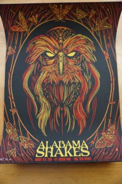 Alabama Shakes - 2016 Todd Slater Poster Taos AP Kit Carson Park Gig Posters