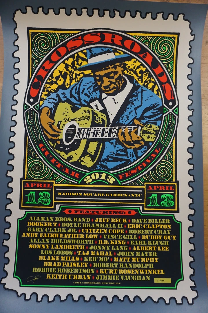 Crossroads Guitar Festival - 2013 Ron Donovan, Chuck Sperry Poster Stamp Eric Clapton 4 Crossroads Guitar Festival - 2013 Ron Donovan, Chuck Sperry Poster Stamp Eric Clapton