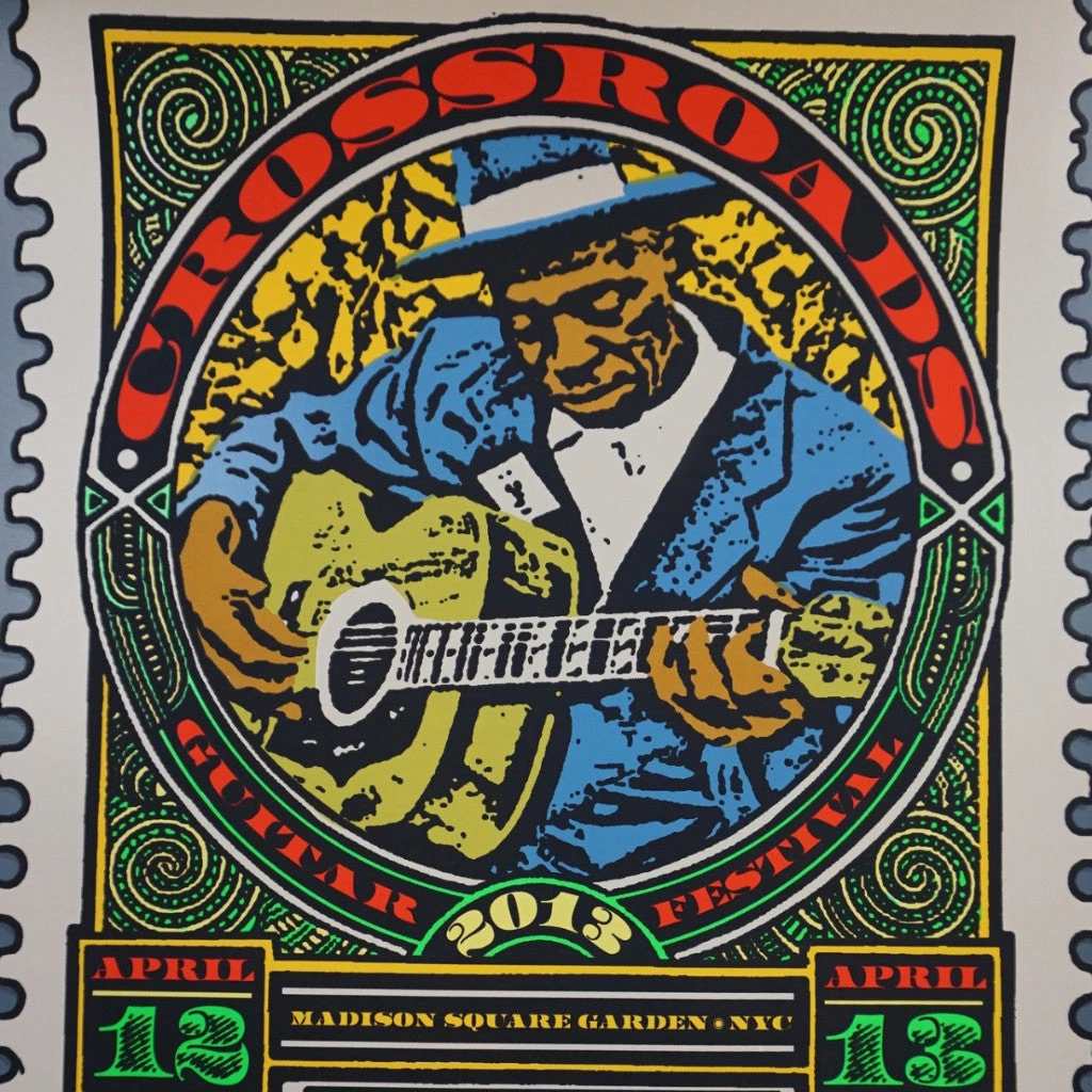 Crossroads Guitar Festival - 2013 Ron Donovan, Chuck Sperry Poster Stamp Eric Clapton 3 Crossroads Guitar Festival - 2013 Ron Donovan, Chuck Sperry Poster Stamp Eric Clapton