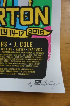 Gig Posters Pemberton Festival - 2016 Ames Brothers Poster VARIANT Pearl Jam