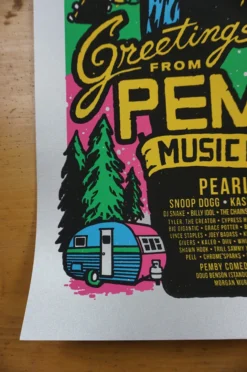 Gig Posters Pemberton Festival - 2016 Ames Brothers Poster VARIANT Pearl Jam