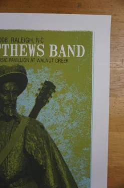 Dave Matthews Band - 2008 Methane Poster Raleigh Walnut Creek 1st Gig Posters