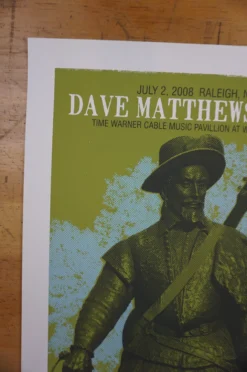 Dave Matthews Band - 2008 Methane Poster Raleigh Walnut Creek AP Gig Posters