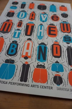 Dave Matthews Band - 2013 Methane Poster Saratoga Springs Bugs Gig Posters