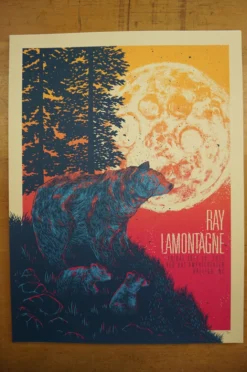 Ray LaMontagne - 2016 John Vogl Poster The Bungaloo Raleigh Red Hat Gig Posters 10 Ray LaMontagne - 2016 John Vogl Poster The Bungaloo Raleigh Red Hat Gig Posters