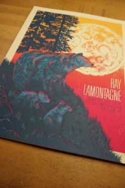 Ray LaMontagne - 2016 John Vogl Poster The Bungaloo Raleigh Red Hat Gig Posters 15 Ray LaMontagne - 2016 John Vogl Poster The Bungaloo Raleigh Red Hat Gig Posters