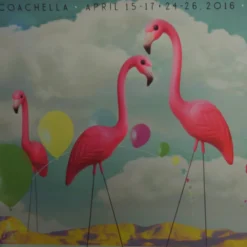 Coachella - 2016 Kii Arens Poster Indio California AP Signed