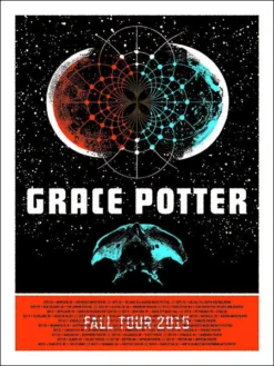 Grace Potter - 2015 Aesthetic Apparatus Poster Fall Tour