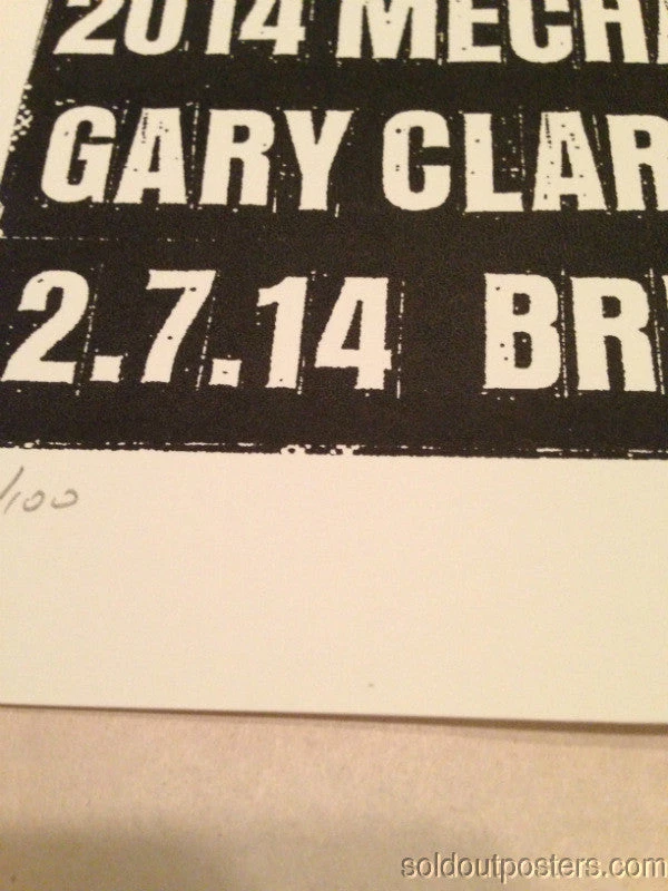 Kings Of Leon - 2014 Print Mafia Poster Gary Clark Jr Nashville, TN S/N 7 Kings Of Leon - 2014 Print Mafia Poster Gary Clark Jr Nashville, TN S/N